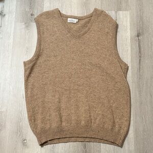 Men's Tan‎ Wool Sweater Vest